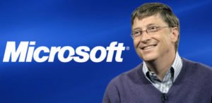 Bill Gates, con  Microsoft