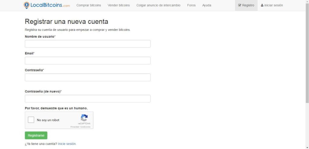 registro usuario x