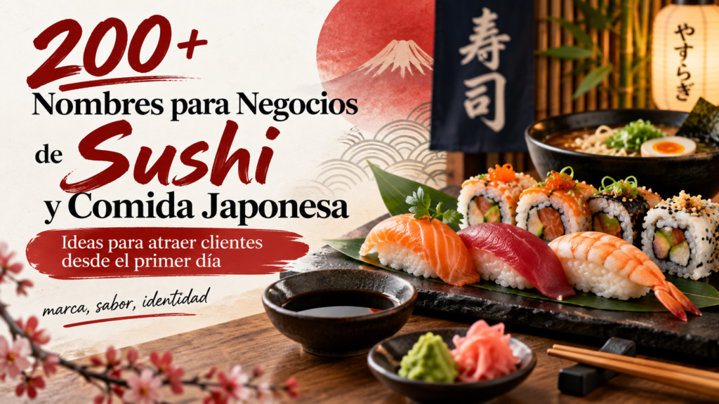NOMBRES PARA NEGOCIOS DE SUSHI x