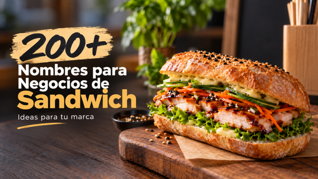 NOMBRES PARA SANDWICHES x